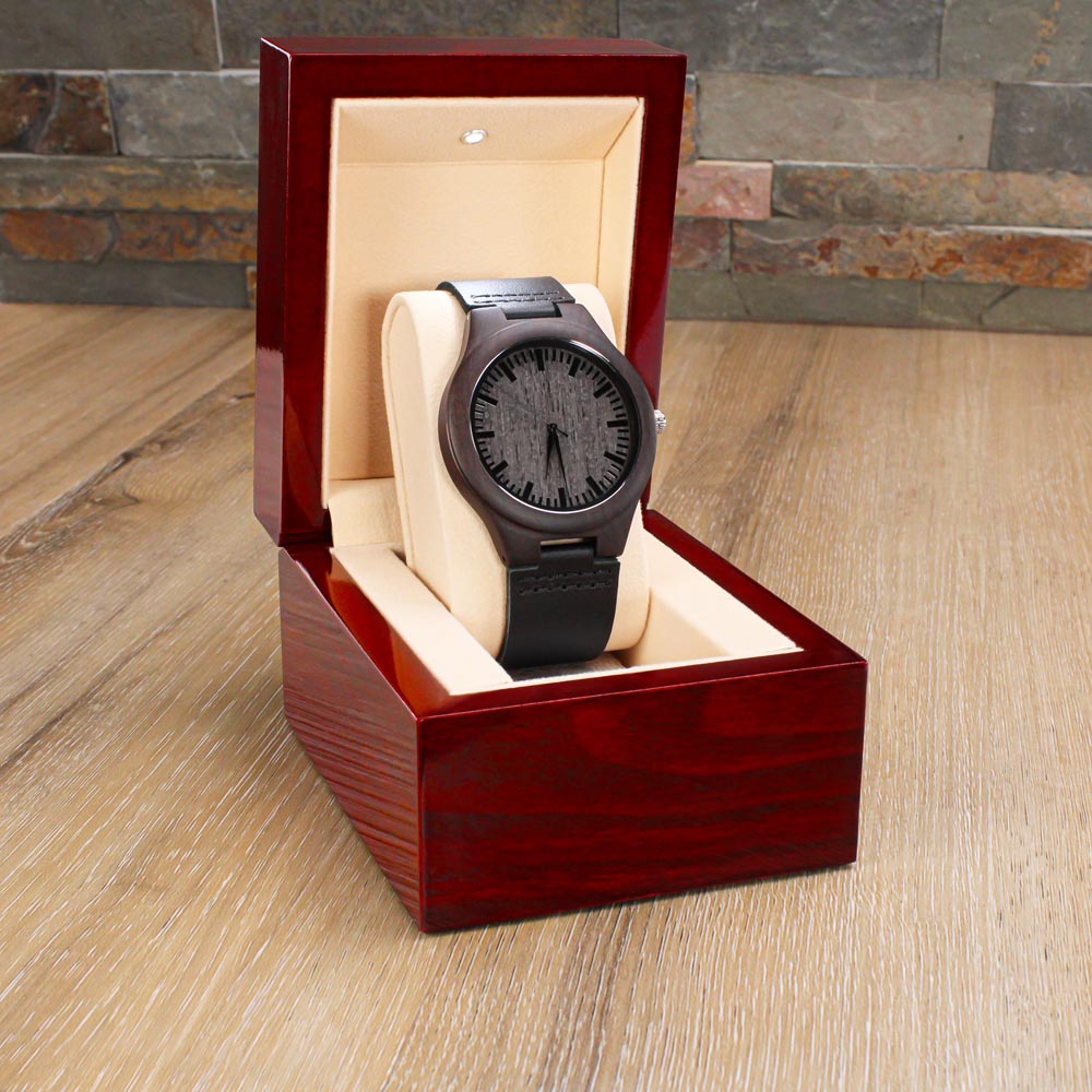 Happy Birthday Gift Engraved Watch For Husband