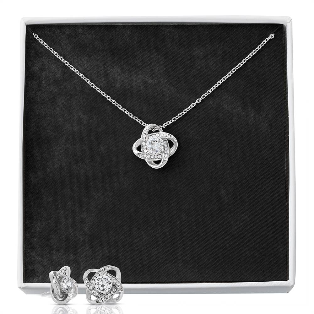 Love Knot Earring & Necklace Set