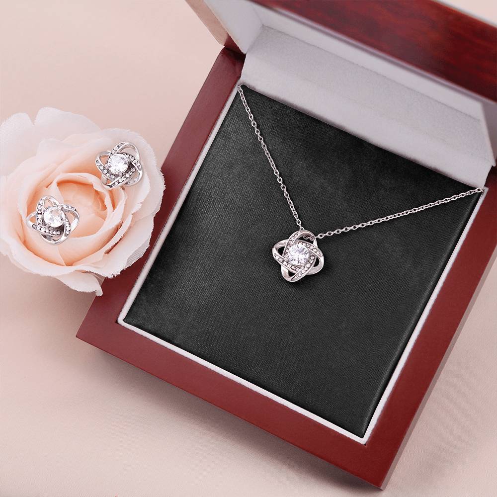 Love Knot Earring & Necklace Set