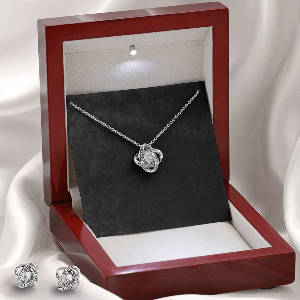 Love Knot Earring & Necklace Set