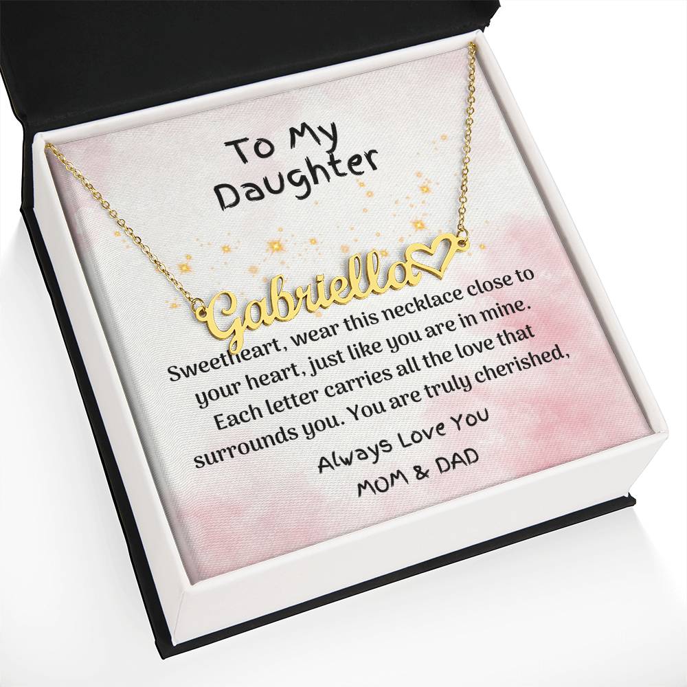 Special Daughter Gift - Personalized Name Jewelry
