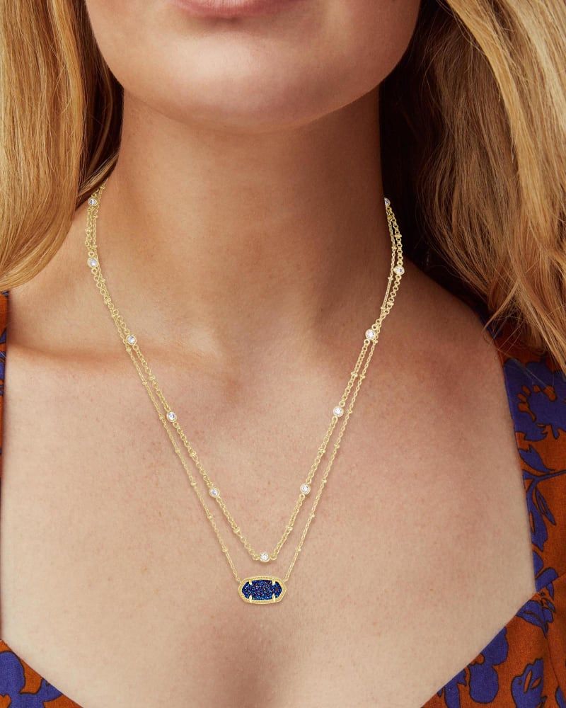 Elisa Gold Multi Strand Necklace