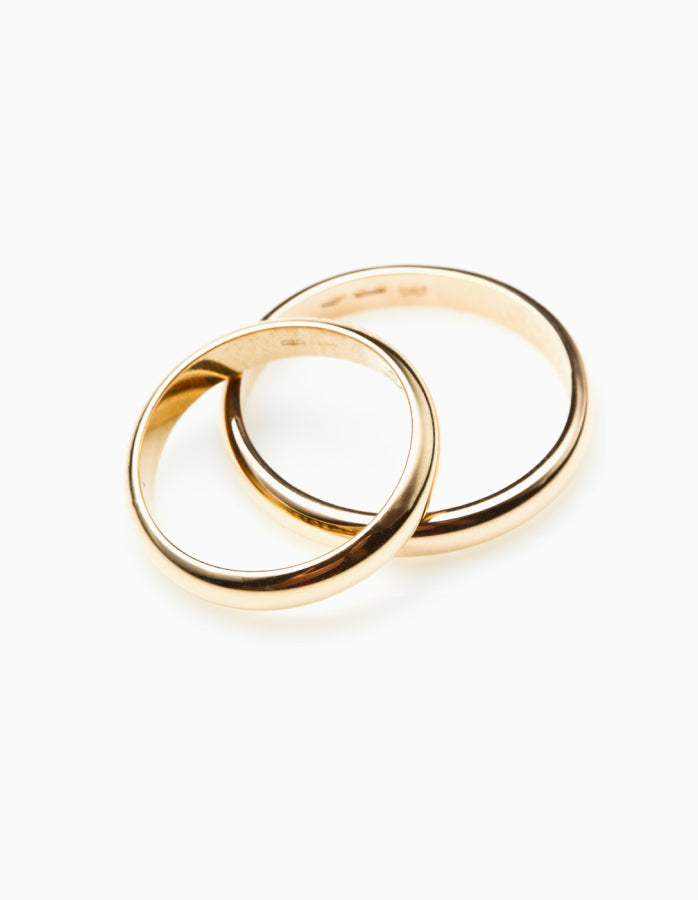 Gold Plated Couple Band Ring