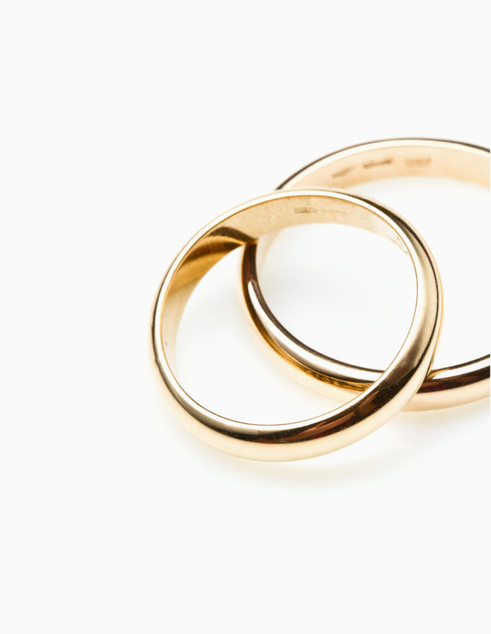 Gold Plated Couple Band Ring