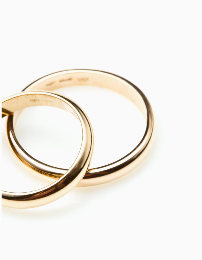 Gold Plated Couple Band Ring