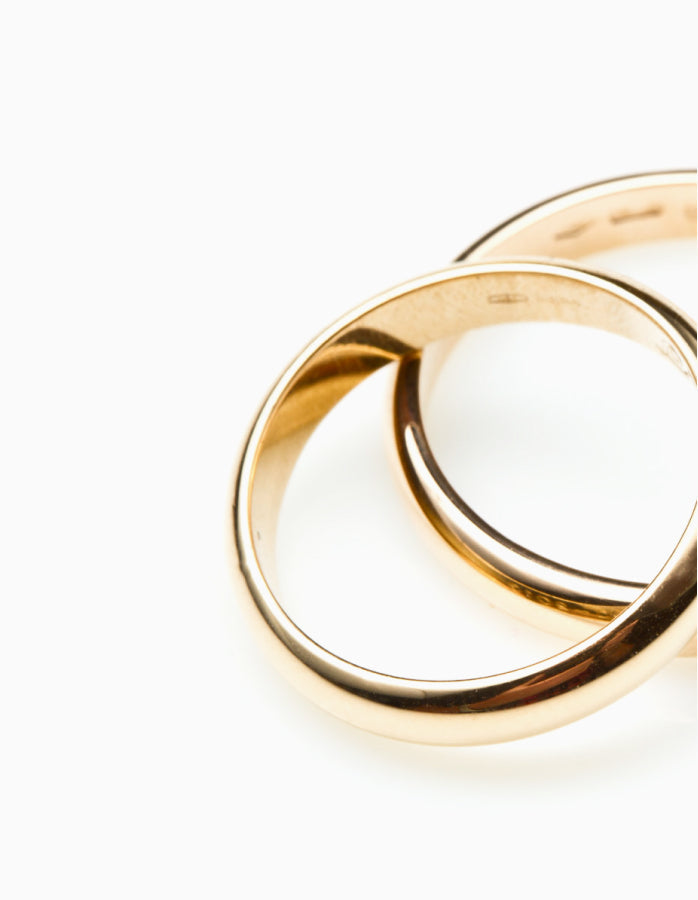 Gold Plated Couple Band Ring