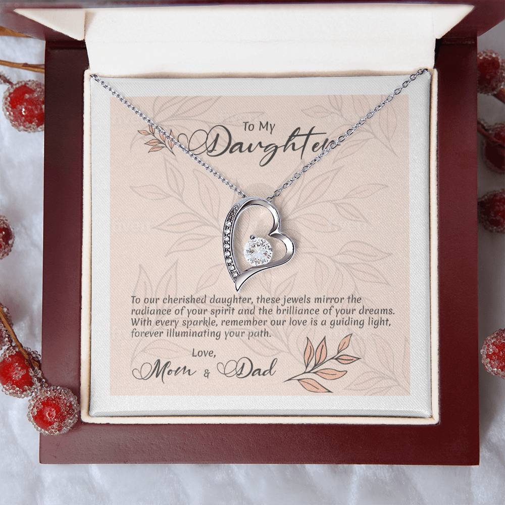 Forever United: Heart Necklace Symbolizing a Parental Bond of Love