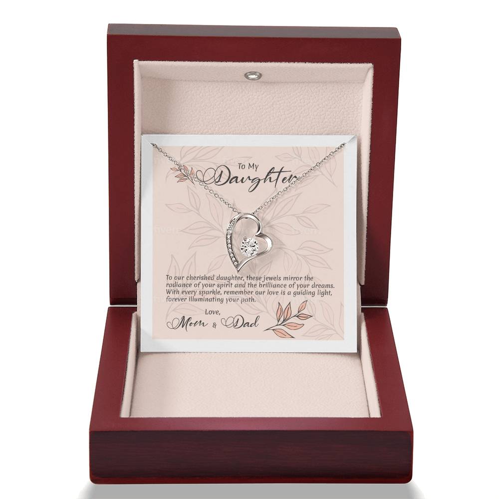 Forever United: Heart Necklace Symbolizing a Parental Bond of Love