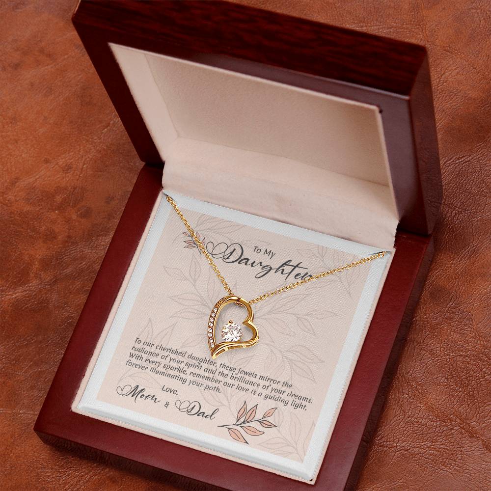 Forever United: Heart Necklace Symbolizing a Parental Bond of Love