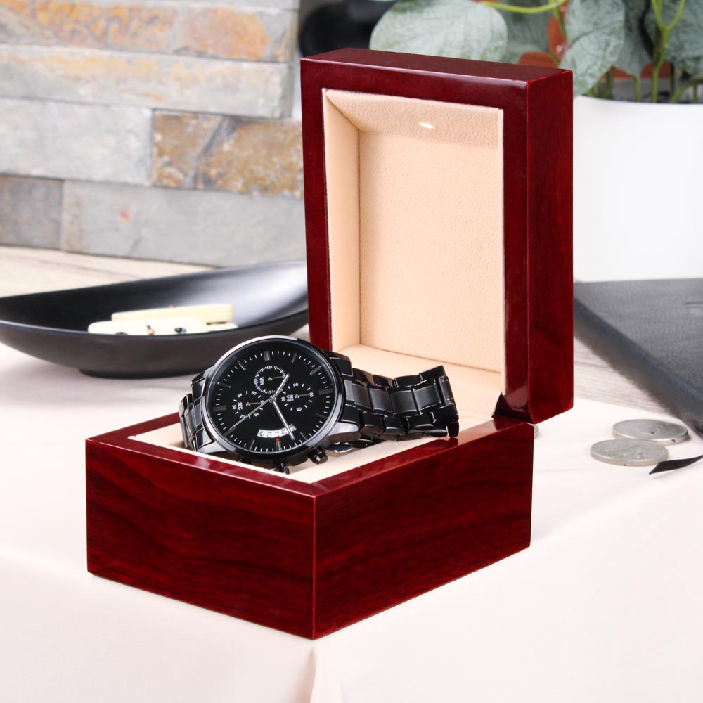 Timeless Elegance: Personalized Engraved Wrist Watch, Perfect Gift For That Perfect Man in Your Life