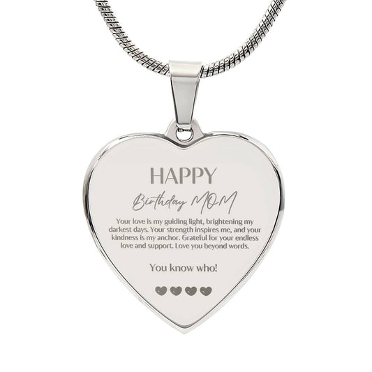 Infinite Connection: Personalized Necklace for Mom, A Daughter's Sentimental Gesture