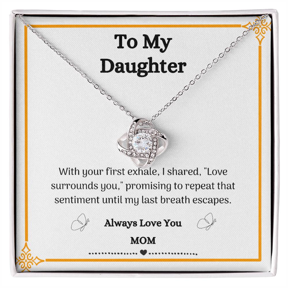 Mother to Daughter Infinite Love Necklace - Graceful Jewelry for Special Connections