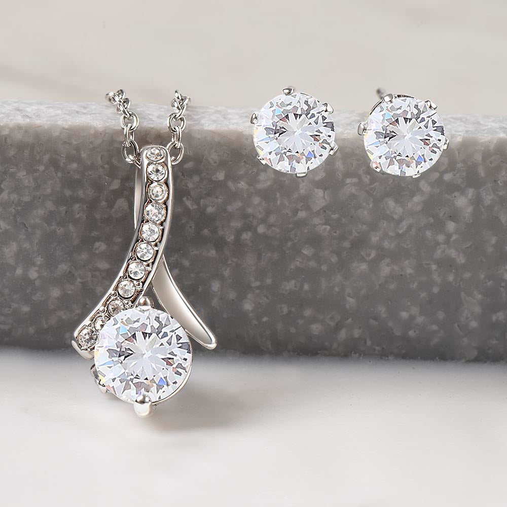 Alluring Beauty & Clear CZ Earrings