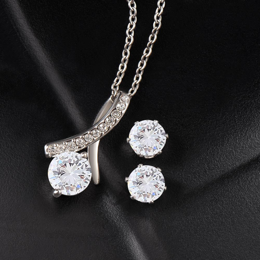 Alluring Beauty & Clear CZ Earrings