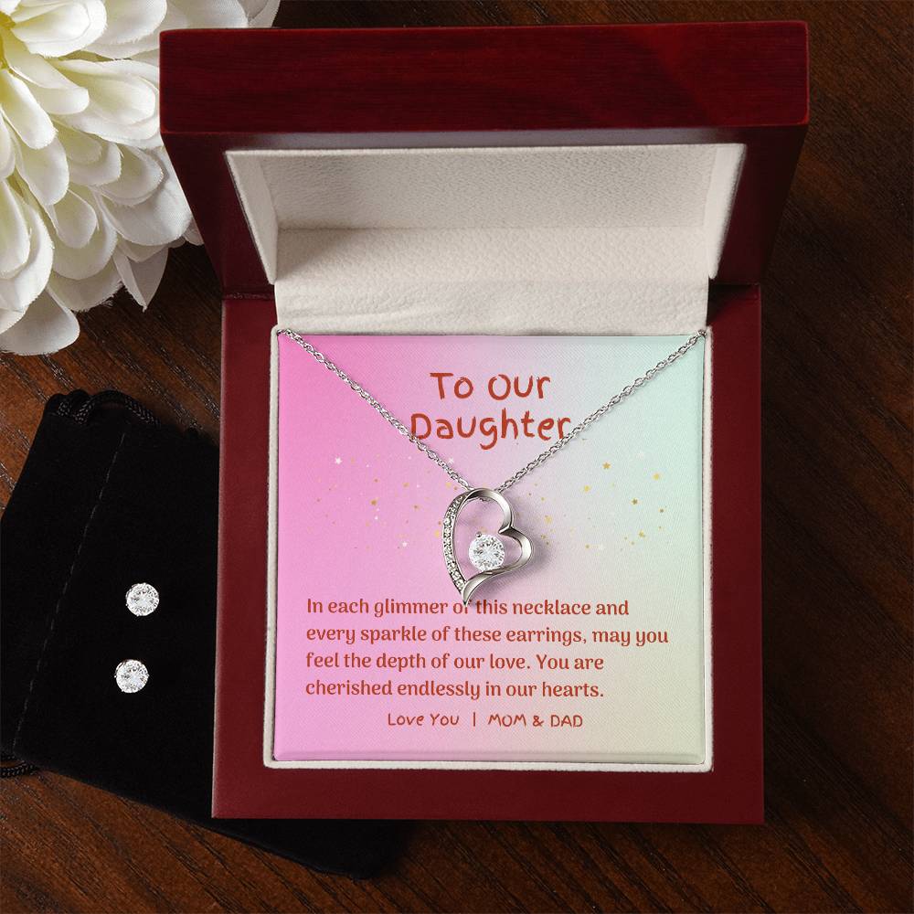 A Timeless Gift of Love For Daughters: Radiant Necklace and Earring Set