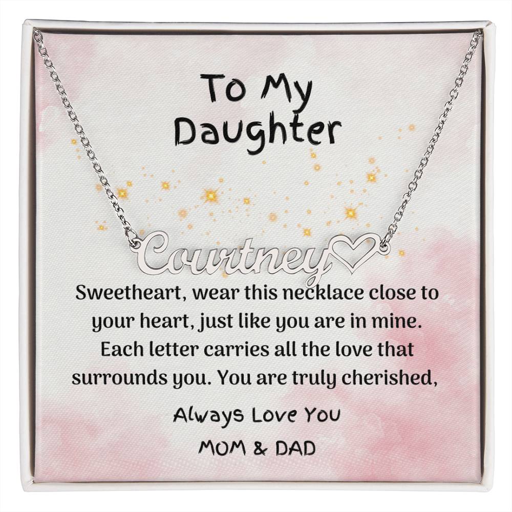 Special Daughter Gift - Personalized Name Jewelry