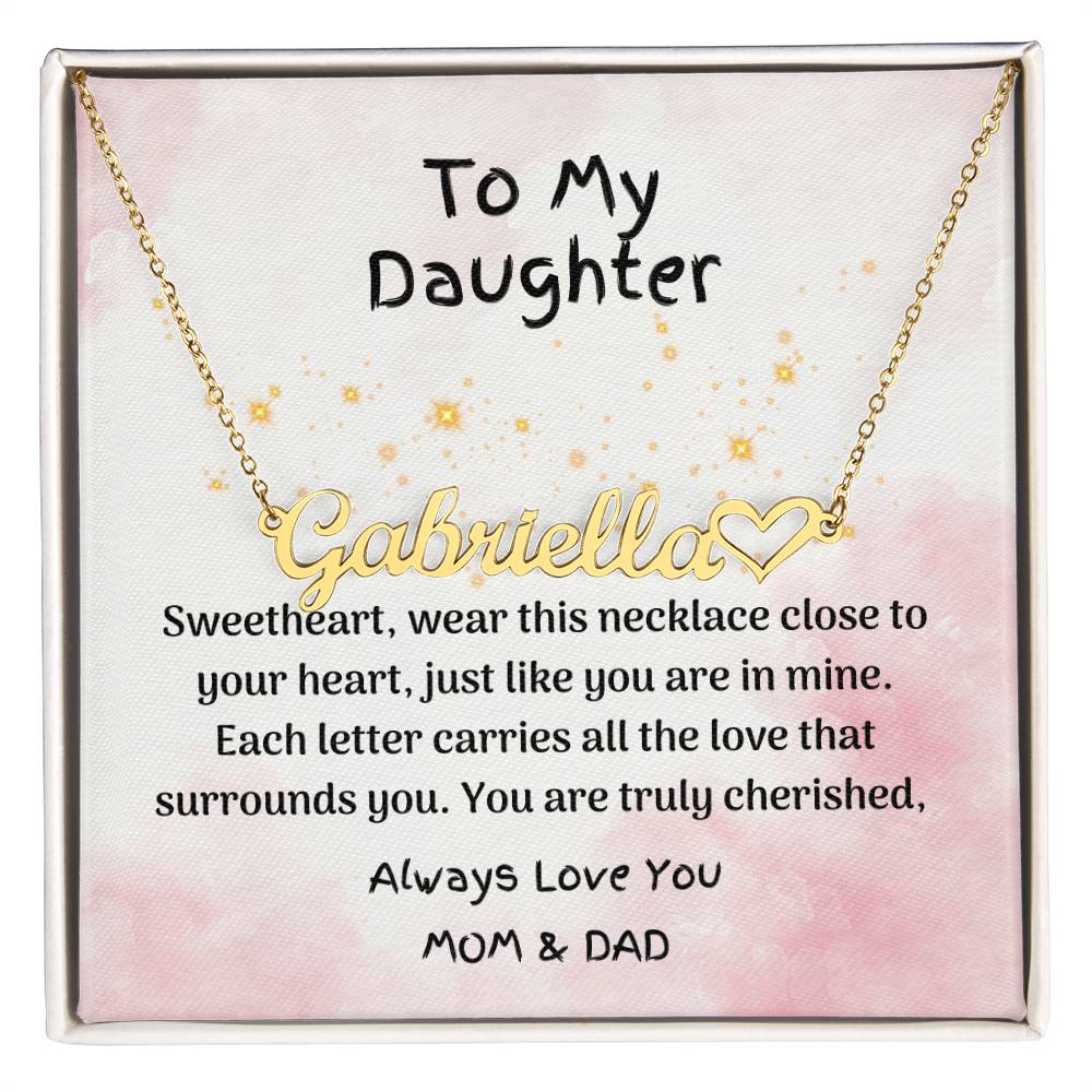 Special Daughter Gift - Personalized Name Jewelry