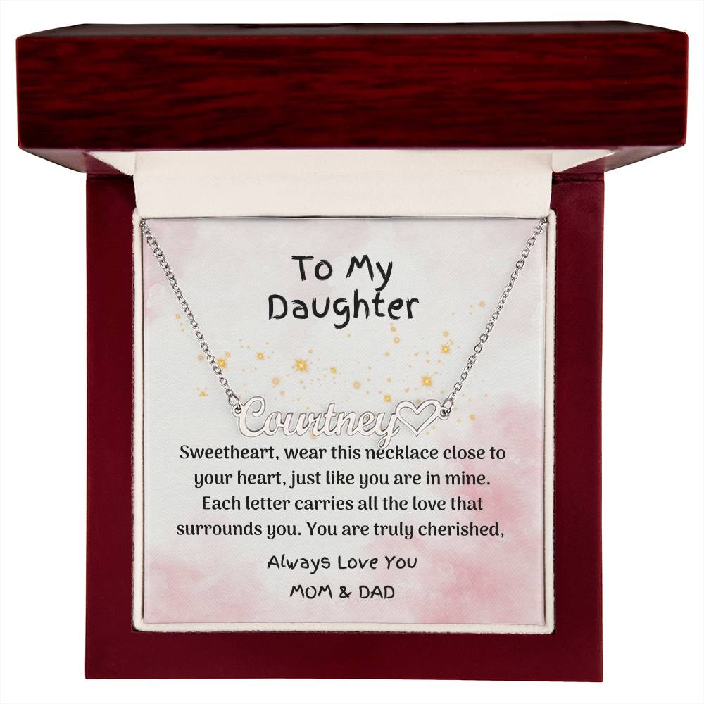 Special Daughter Gift - Personalized Name Jewelry