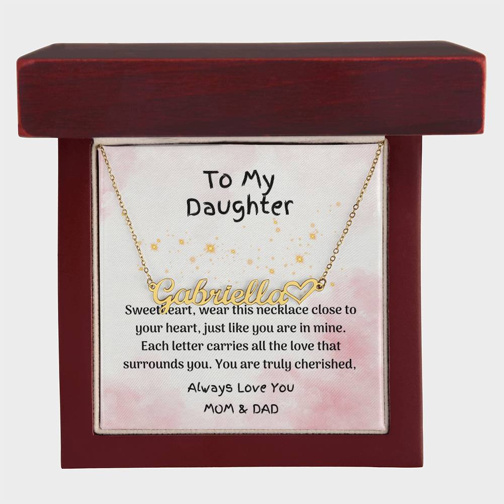 Special Daughter Gift - Personalized Name Jewelry