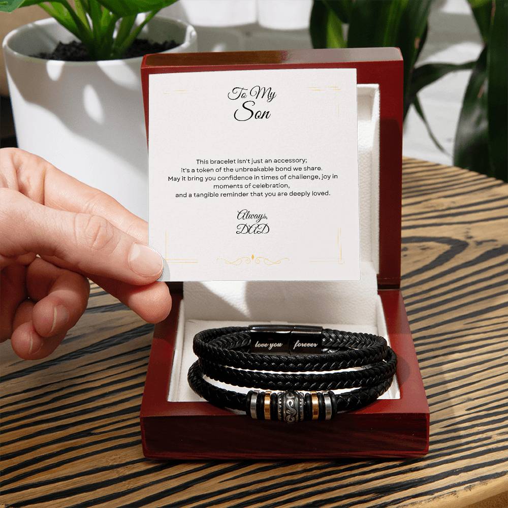 Meaningful Father to Son Bracelet: A Symbolic Gift for Love and Resilience