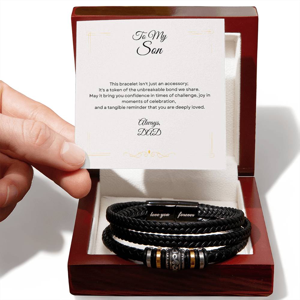 Meaningful Father to Son Bracelet: A Symbolic Gift for Love and Resilience