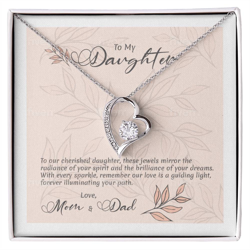 Forever United: Heart Necklace Symbolizing a Parental Bond of Love