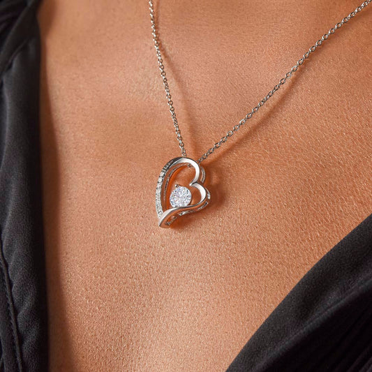 Forever United: Heart Necklace Symbolizing a Parental Bond of Love