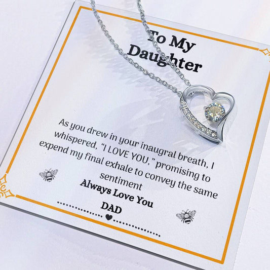 Daddy's Heartbeat: Sentimental Father to Daughter Love Necklace - Symbol of Love