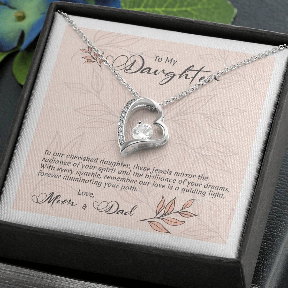 Forever United: Heart Necklace Symbolizing a Parental Bond of Love