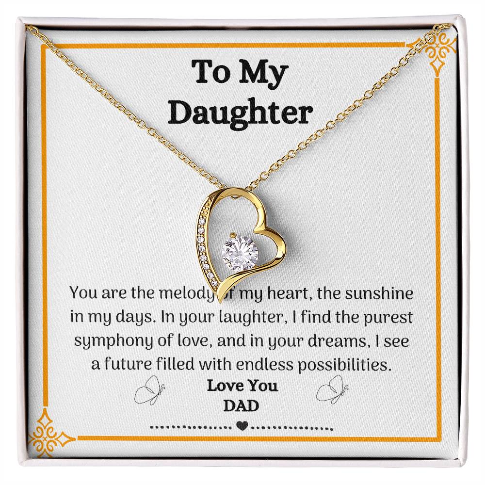 Dad to Daughter Love Necklace - Timeless Gift of Love