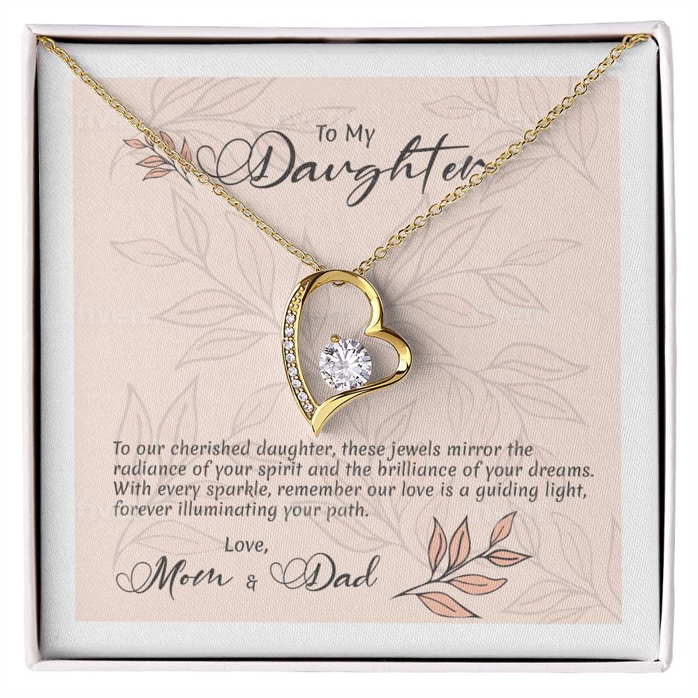 Forever United: Heart Necklace Symbolizing a Parental Bond of Love