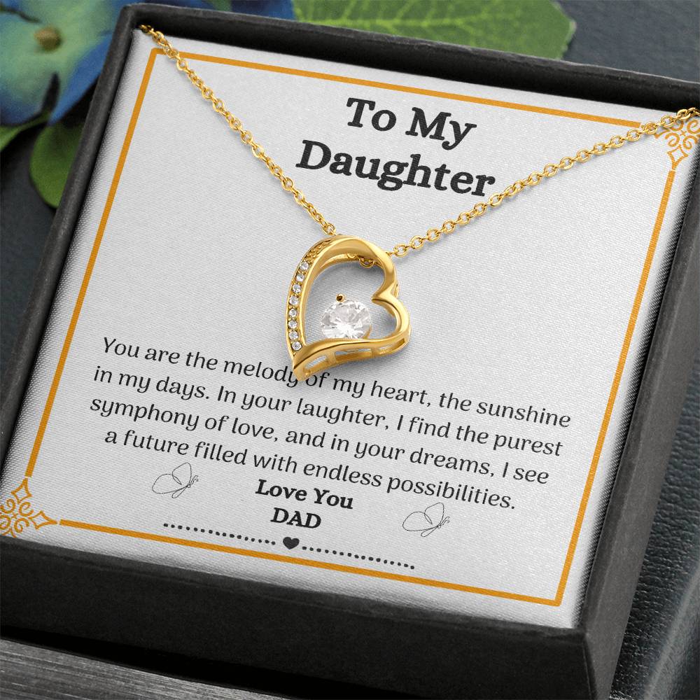 Dad to Daughter Love Necklace - Timeless Gift of Love