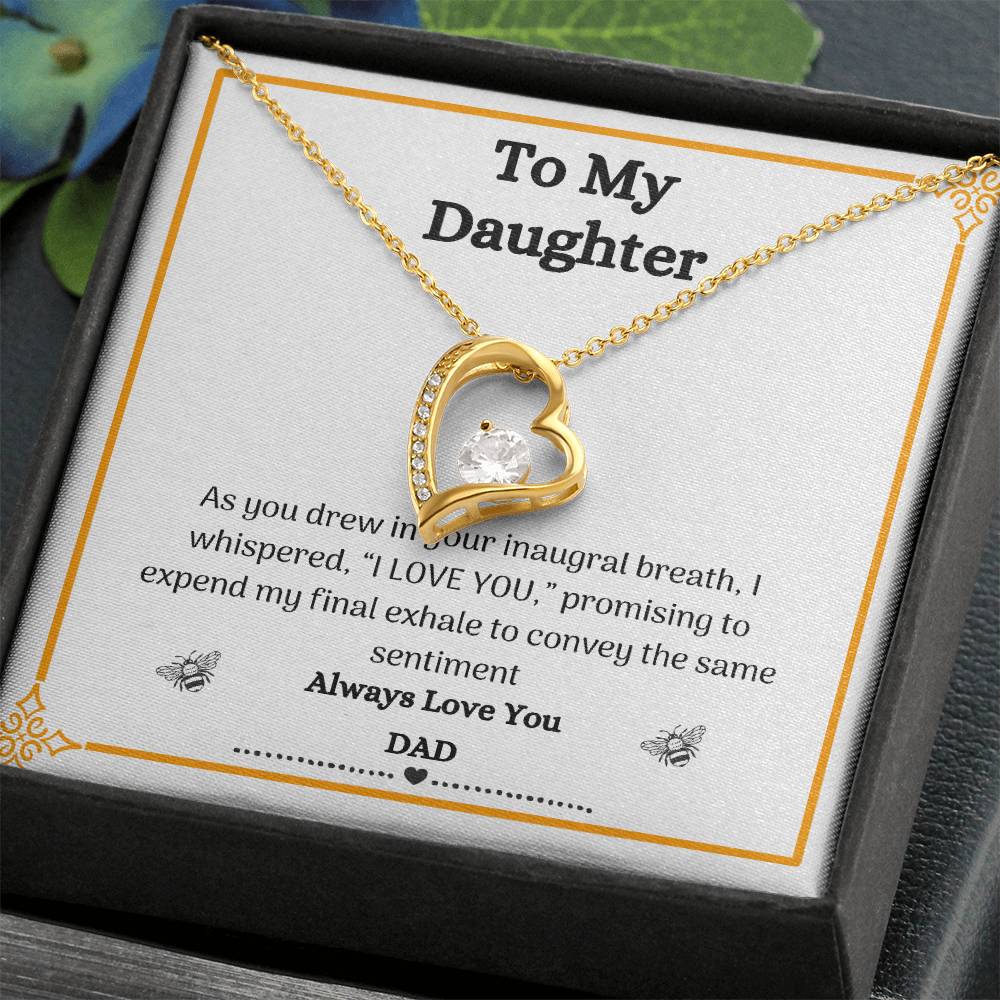 Daddy's Heartbeat: Sentimental Father to Daughter Love Necklace - Symbol of Love